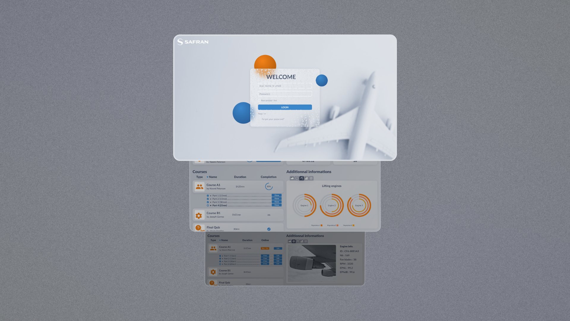 Capture d'écran de la plateforme e-learning développée pour EXM Company